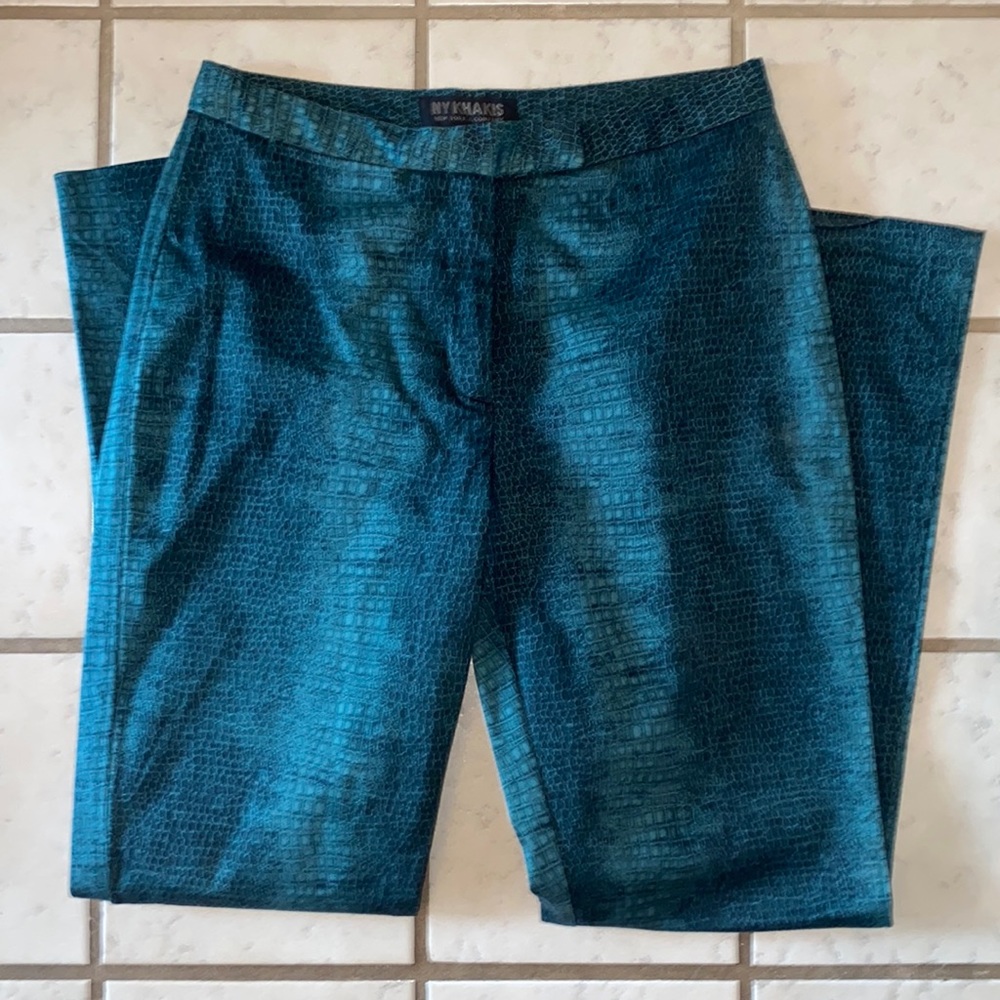 Vintage snakeskin print pants